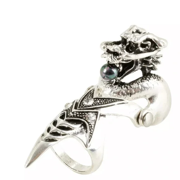Hot Topic Dragon Full Finger Armor Ring - Picture 1 of 3